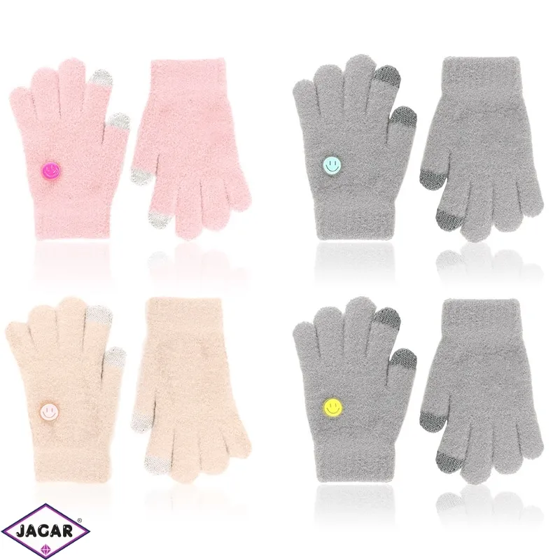 Rękawiczki dziecięce emoji mix 16cm 6szt/op RK936 Rękawiczki dziecięce emoji mix 16cm 6szt/op RK936