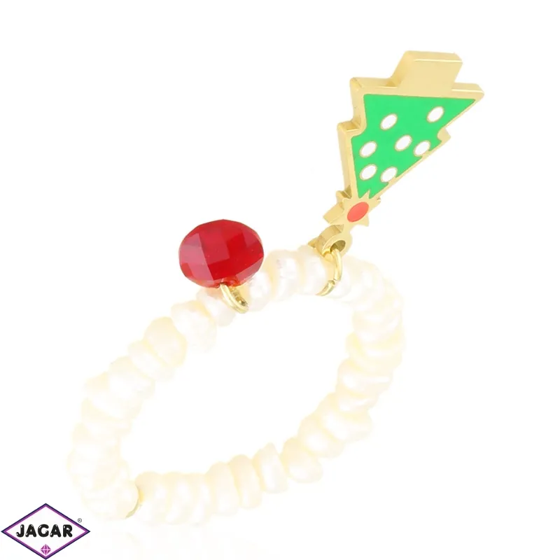 Pierścionek stal na gumce X-MAS Moonriver PP4823
