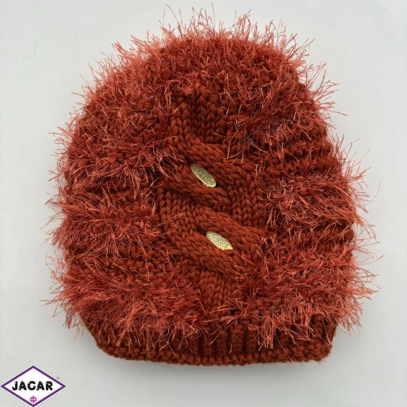 Czapka damska ruda CD722 Czapka damska ruda CD722