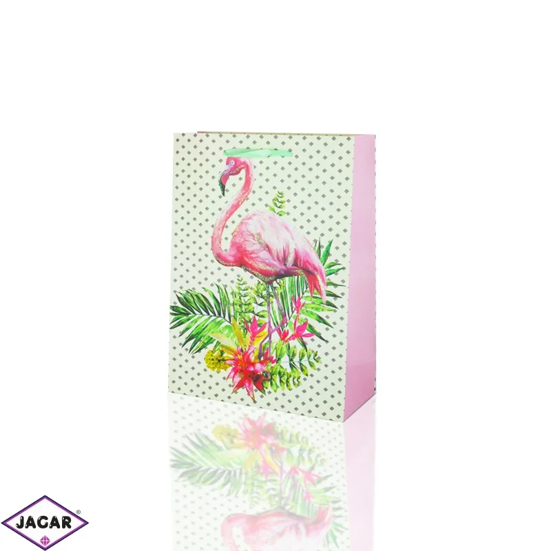 Torebki - egzotyczne flaming - 32x26cm 12szt TP252 Torebki - egzotyczne flaming - 32x26cm 12szt TP252