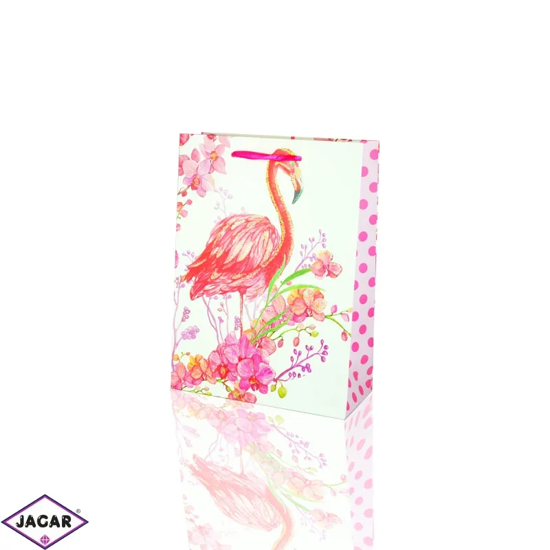 Torebki - egzotyczne flaming - 32x26cm 12szt TP252 Torebki - egzotyczne flaming - 32x26cm 12szt TP252
