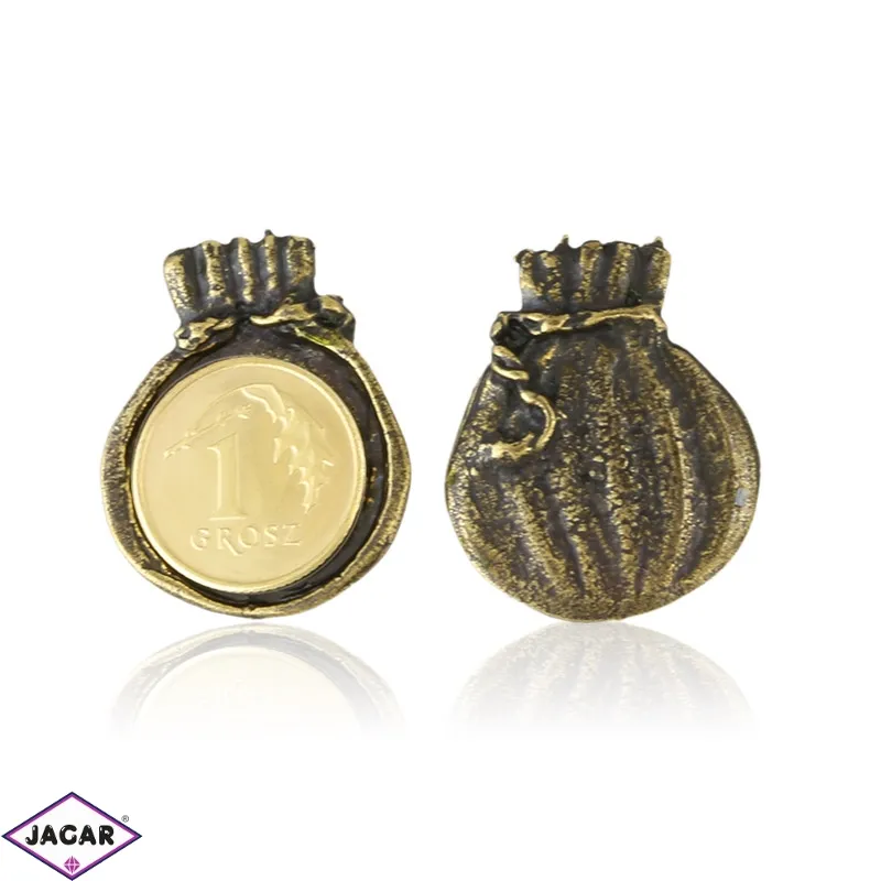 Figurka metalowa sakiewka z monetą FR334 Figurka metalowa sakiewka z monetą FR334