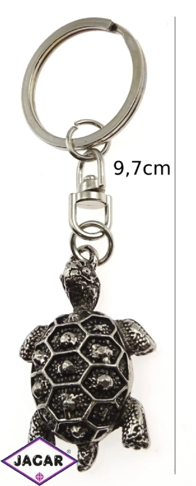 Brelok metalowy - żółw srebrny BM17 Brelok metalowy - żółw srebrny BM17