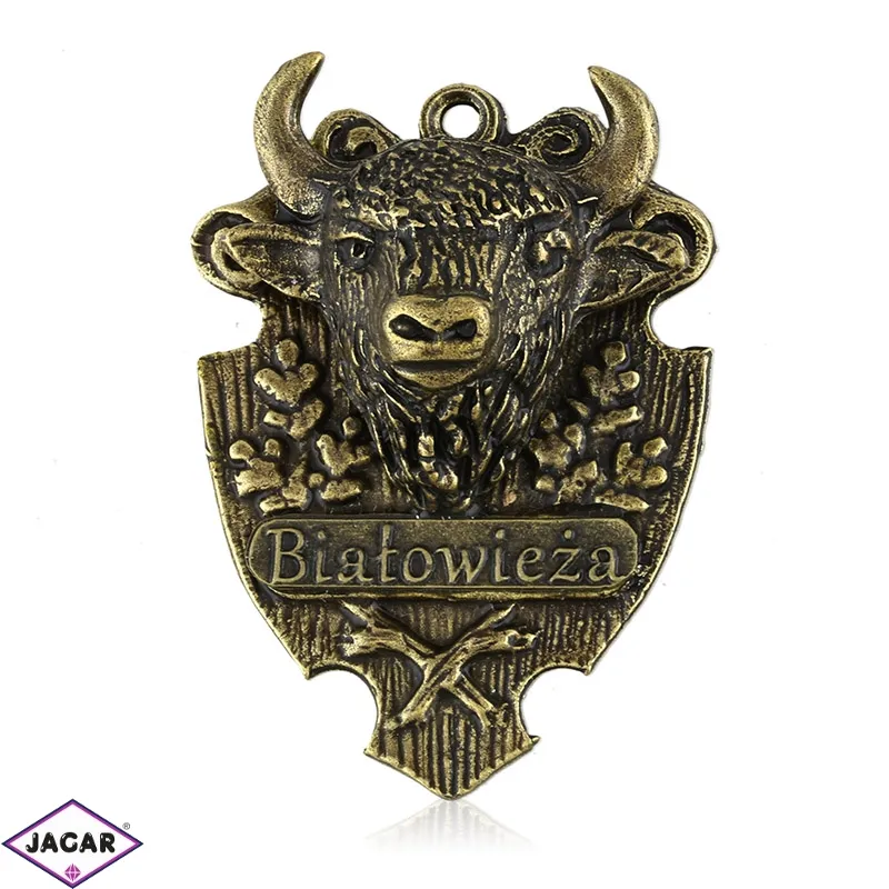 Figurka metalowa - głowa żubra FR336 Figurka metalowa - głowa żubra FR336