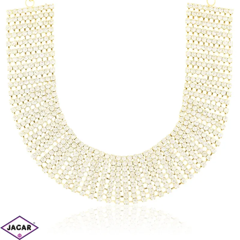 Naszyjnik choker kryształowy 11rzędowy NA2844 Naszyjnik choker kryształowy 11rzędowy NA2844