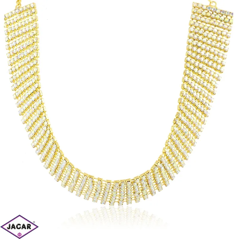 Naszyjnik choker kryształowy 9rzędowy NA2846 Naszyjnik choker kryształowy 9rzędowy NA2846