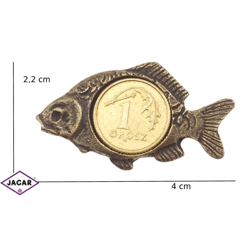Figurka metalowa - karp - FR67 Figurka metalowa - karp - FR67