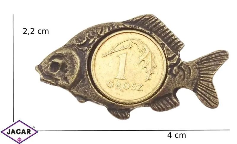 Figurka metalowa - karp - FR67 Figurka metalowa - karp - FR67