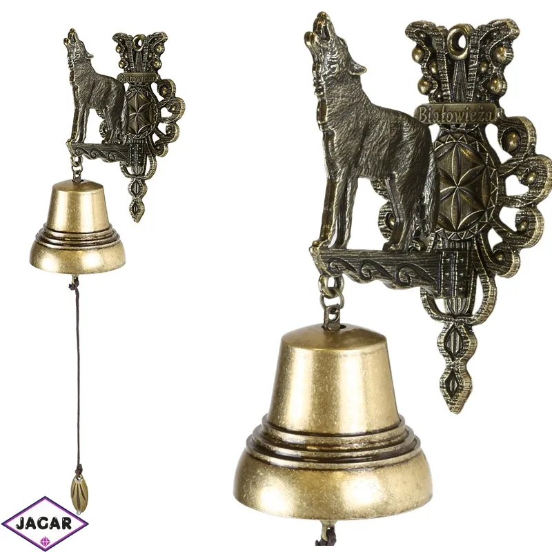 Dzwonek wiszący wilk - 17cm FR337 Dzwonek wiszący wilk - 17cm FR337