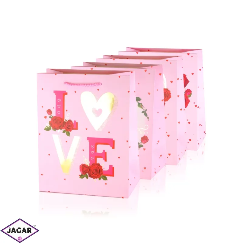 Torebki WALENTYNKOWE 23x18x10cm 12szt/op TP975 Torebki WALENTYNKOWE 23x18x10cm 12szt/op TP975