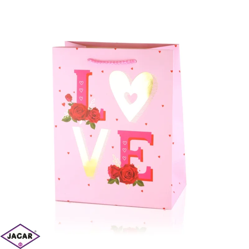 Torebki WALENTYNKOWE 23x18x10cm 12szt/op TP975 Torebki WALENTYNKOWE 23x18x10cm 12szt/op TP975