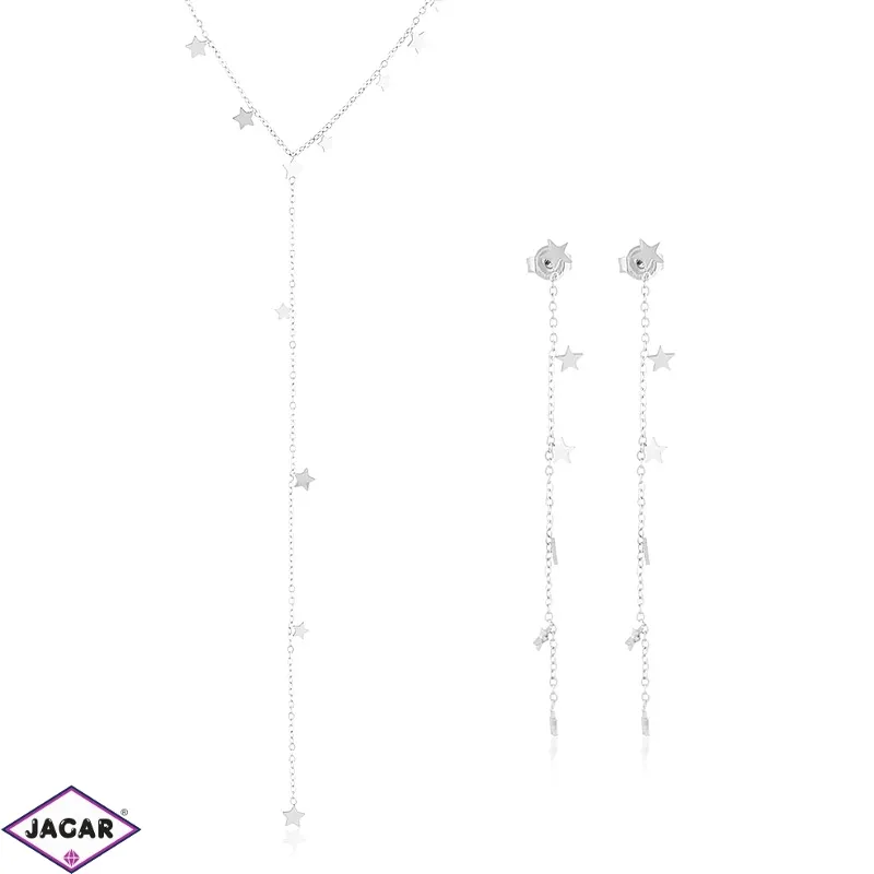 Komplet biżuterii stal gwiazdki Moonriver PK773 Komplet biżuterii stal gwiazdki Moonriver PK773