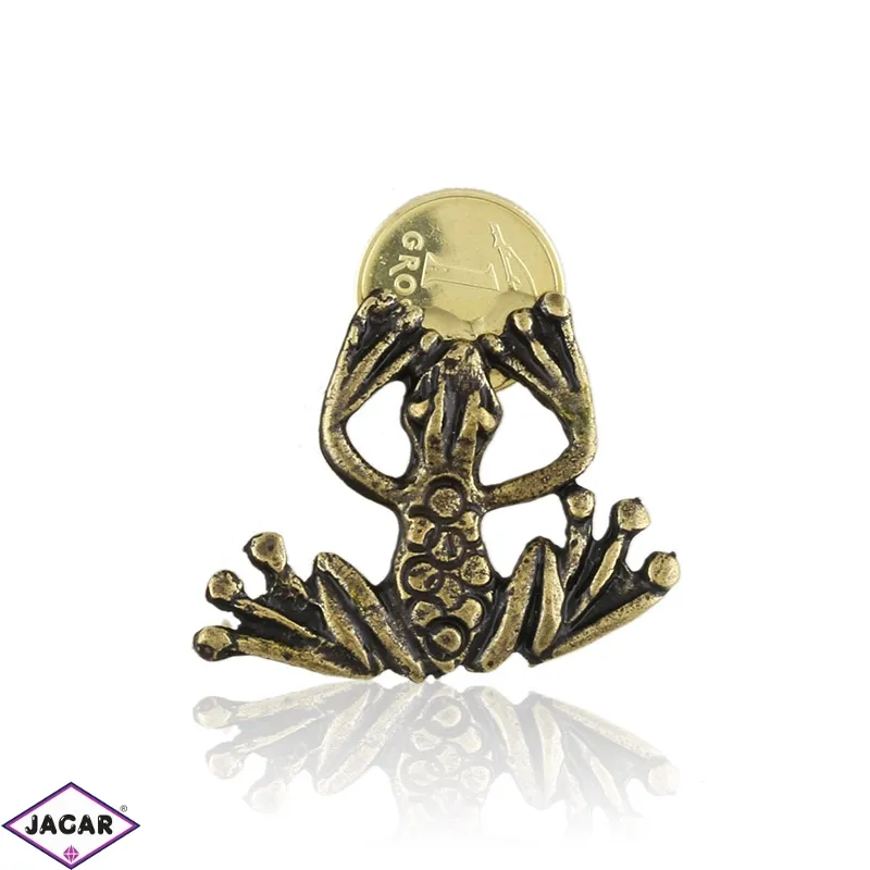 Figurka metalowa ŻABA Z GROSZEM 10szt/op FR339 Figurka metalowa ŻABA Z GROSZEM 10szt/op FR339