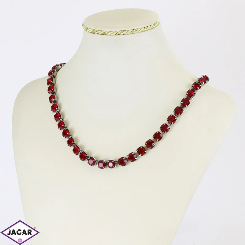Naszyjnik choker czeski czerwony NA2931 Naszyjnik choker czeski czerwony NA2931