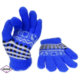 Rękawiczki młodzieżowe-niebieskie-długość 21cm RK3