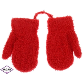 Rękawiczki dziecięce- czerwone- długość 13cm RK167
