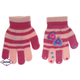 Rękawiczki dziecięce - różowe dł:14cm RK229
