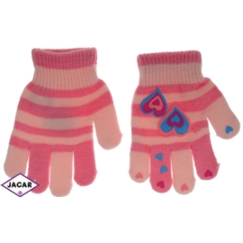 Rękawiczki dziecięce - różowe dł:14cm RK232