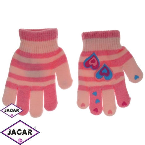 Rękawiczki dziecięce - różowe dł:14cm RK232