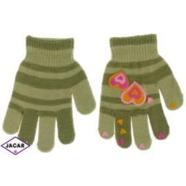 Rękawiczki dziecięce - zielone dł:14cm RK234
