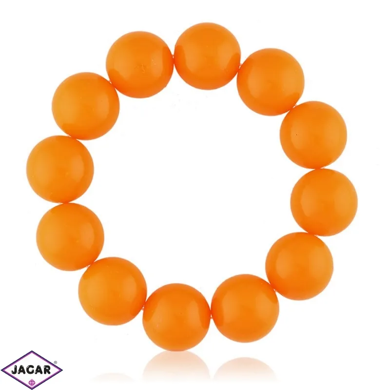 Bransoletka z koralików - orange - BRA4647 Bransoletka z koralików - orange - BRA4647
