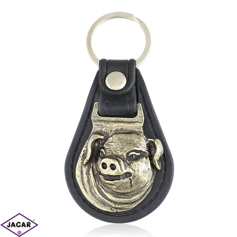 Brelok metalowy - 2019 rok Świni - 8,2cm - BM143
