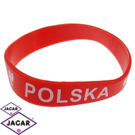 Bransoletka silikonowa - Polska - śr:6cm BRA232