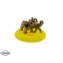 Figurka metalowa - słonie na kamyku - FR140