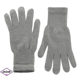 Klasyczne rękawiczki damskie - szary - RK332