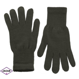 Klasyczne rękawiczki damskie - ciemny brąz - RK336