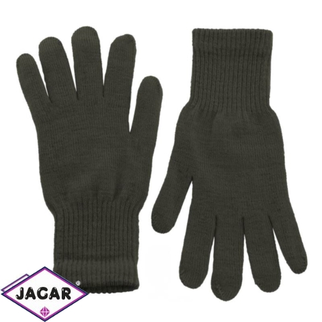 Klasyczne rękawiczki damskie - ciemny brąz - RK336