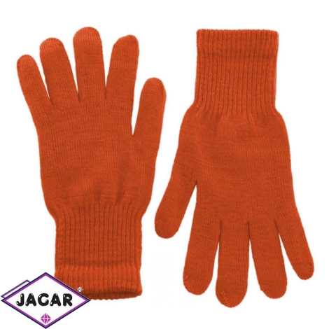Klasyczne rękawiczki damskie - orange - RK337