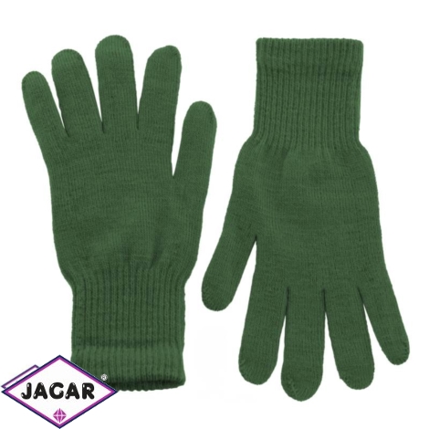 Klasyczne rękawiczki damskie - zielony - RK340