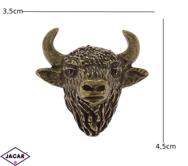 Figurka metalowa - głowa żubra FR112 Figurka metalowa - głowa żubra FR112