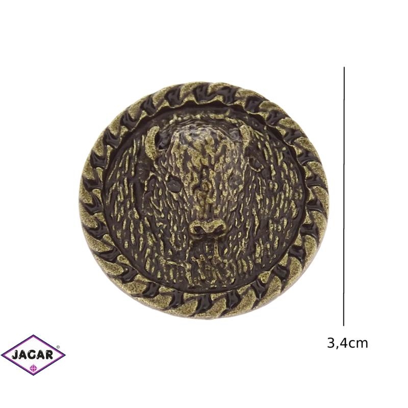 Figurka metalowa - głowa żubra - FR113 Figurka metalowa - głowa żubra - FR113