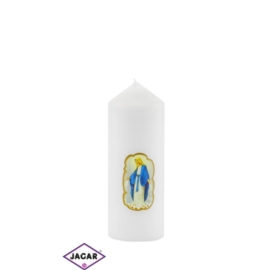 Świeca ołtarzowa -M.B.Niepokalana - dł13cm SG33