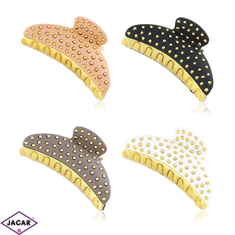 Klamry mix kolorów z dżetami 9cm 12szt/op SZ694 Klamry mix kolorów z dżetami 9cm 12szt/op SZ694