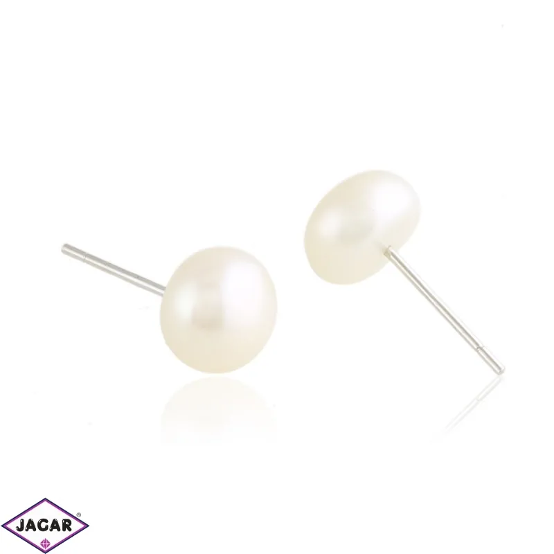 Kolczyki stalowe sztyfty perełki 0,8cm EAP31527 Kolczyki stalowe sztyfty perełki 0,8cm EAP31527