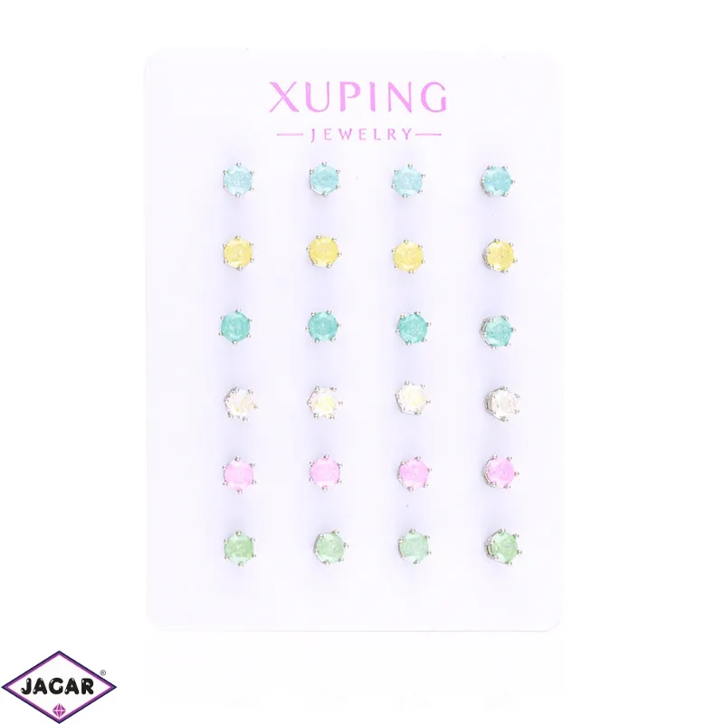 Kolczyki sztyfty mix kolorów 12par Xuping EAP32149 Kolczyki sztyfty mix kolorów 12par Xuping EAP32149