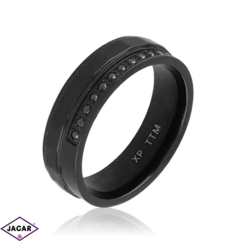 Obrączka stalowa black Xuping PP5518 Obrączka stalowa black Xuping PP5518