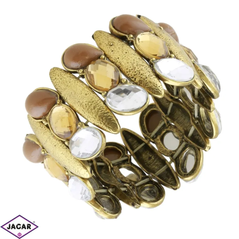 Bransoletka metalowa na gumceBRA4805 Bransoletka metalowa na gumceBRA4805