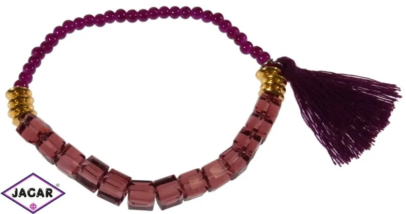 Bransoletka - fioletowa - średnica: 7cm BRA18