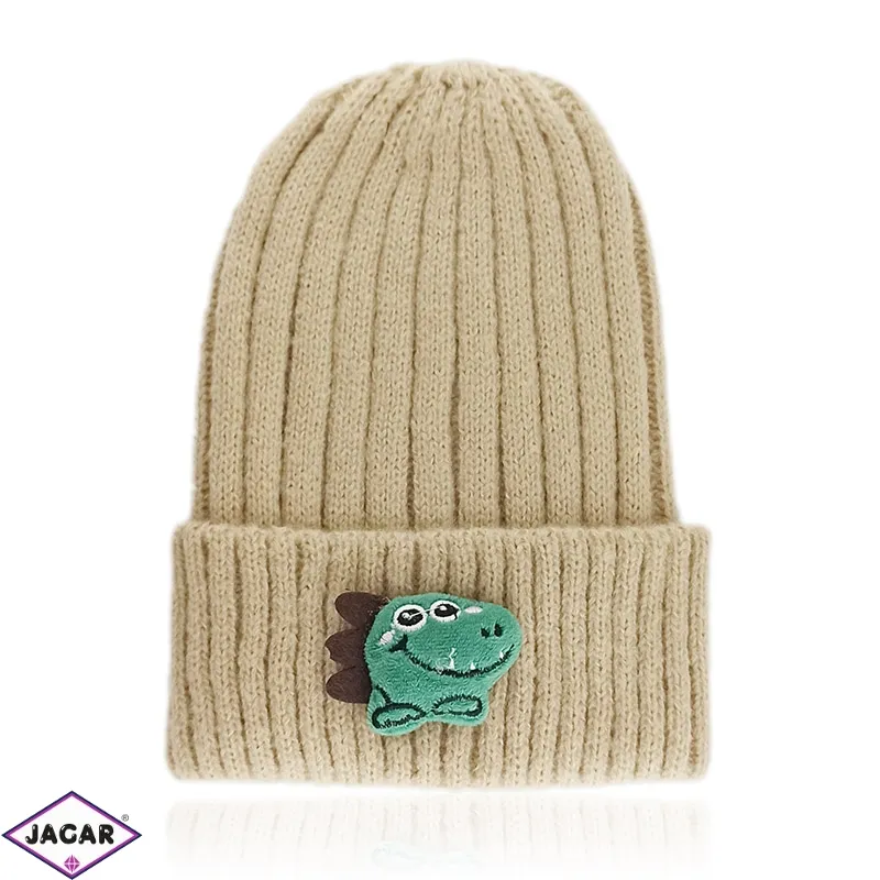 Czapka dziecięca DINO 48-54cm ciemny beż CD733 Czapka dziecięca DINO 48-54cm ciemny beż CD733
