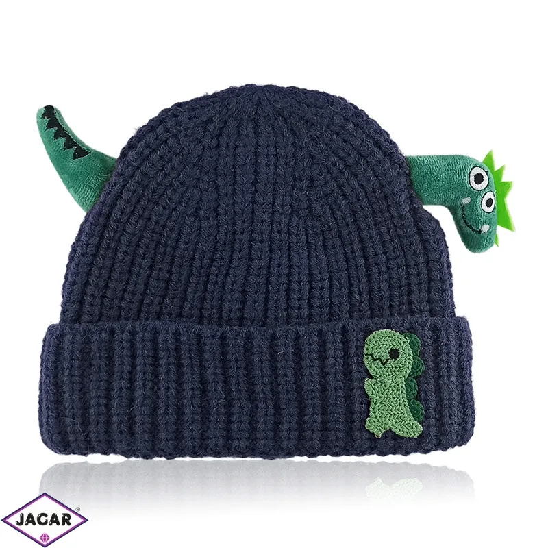 Czapka dziecięca DINO 48-54cm granatowa CD739 Czapka dziecięca DINO 48-54cm granatowa CD739