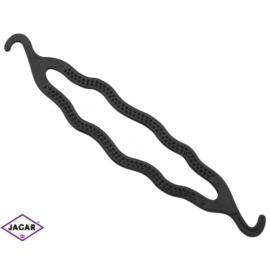 Spinka twister do koka - czarna - 20,5cm - WYP23