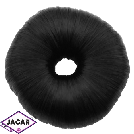 Wypełniacz do włosów donut - czarny - 7cm - WYP35