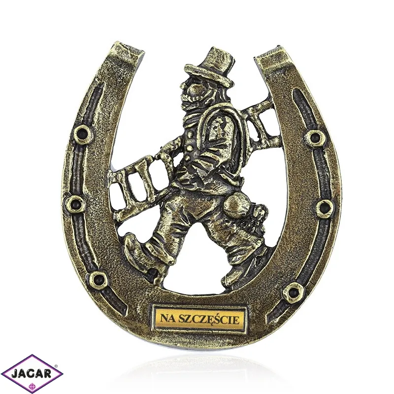 Magnes metalowy - Kominiarz podkowa - 7cm - MM65 Magnes metalowy - Kominiarz podkowa - 7cm - MM65