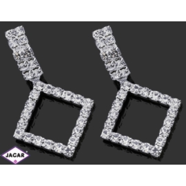 Kolczyki ślubne - kryształy - 5cm SK133