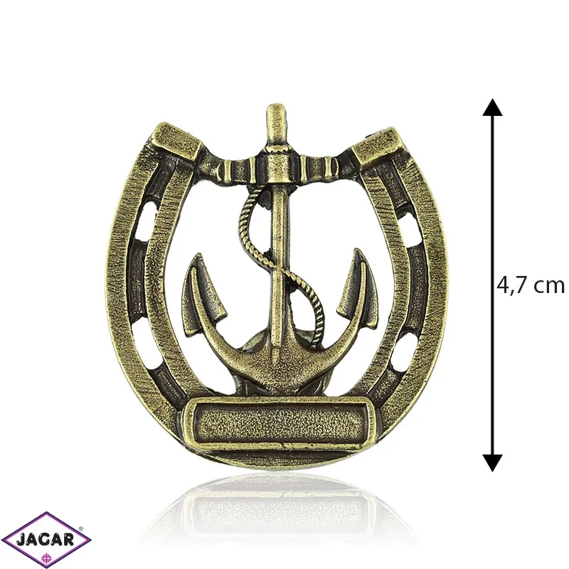 Magnes metalowy - Kotwica w podkowie 4,7cm - MM67 Magnes metalowy - Kotwica w podkowie 4,7cm - MM67