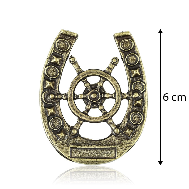 Magnes metalowy - Ster w podkowie 6cm - MM68 Magnes metalowy - Ster w podkowie 6cm - MM68